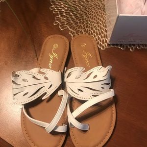 White Jynx sandals